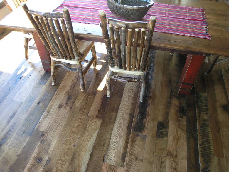 Antique Oak Skip-Planed Flooring
